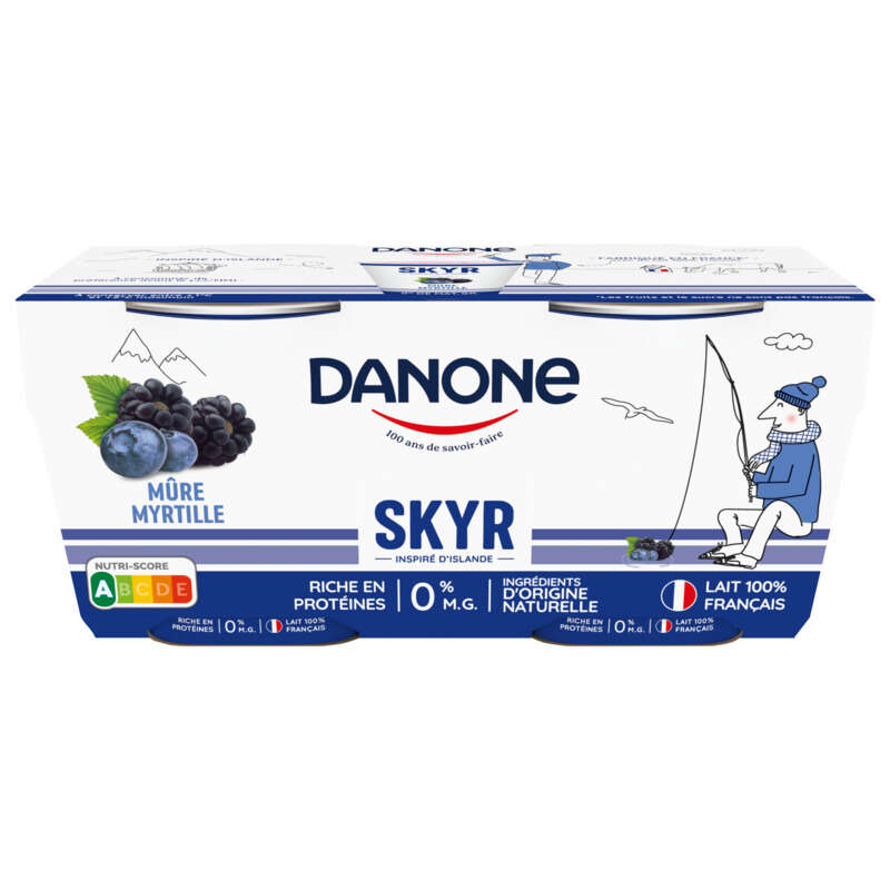 Danone Skyr Mûre myrtille 2x145g