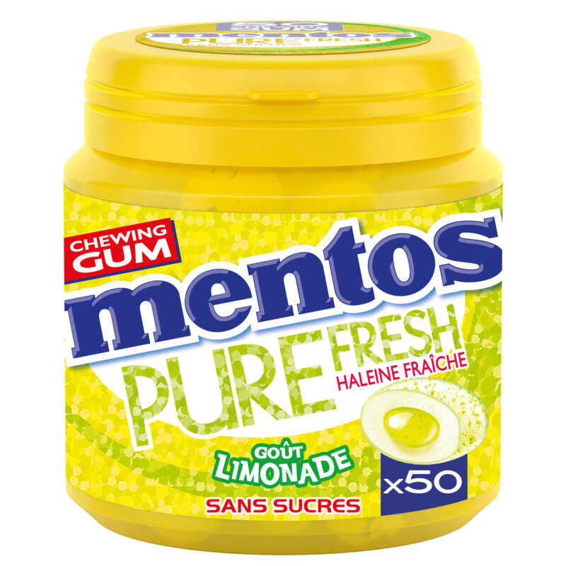 Mentos Gum Pure Fresh Goût Lemonade 100g