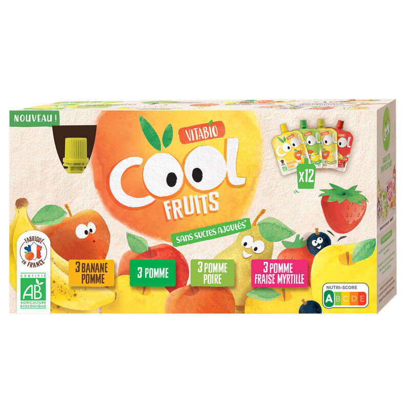 Vitabio Cool Fruits Bio 12x90g