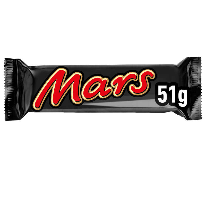 Mars Barre Chocolatée Fourrée Au Caramel 51 g