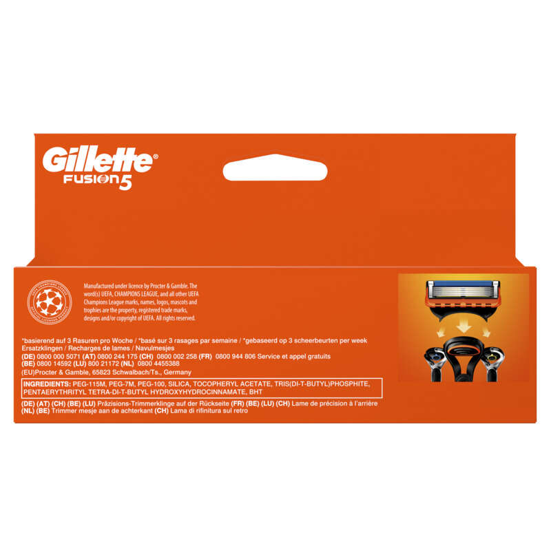 Gillette Fusion5 Lames De Rasoir x8