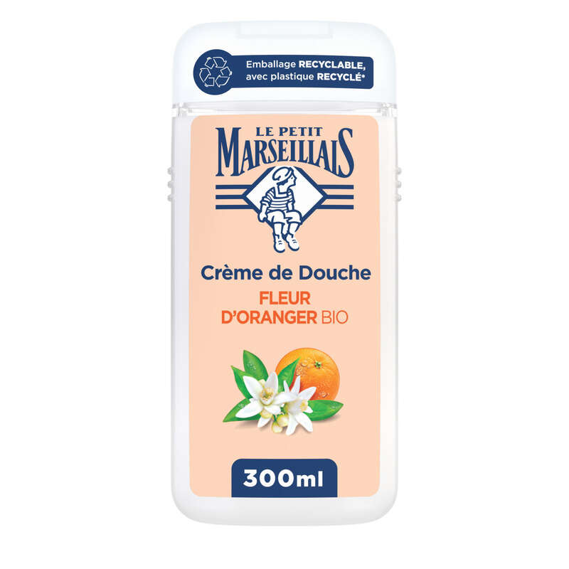 Le Petit Marseillais Crème de  douche extra doux Fleur d’oranger Bio 300ml