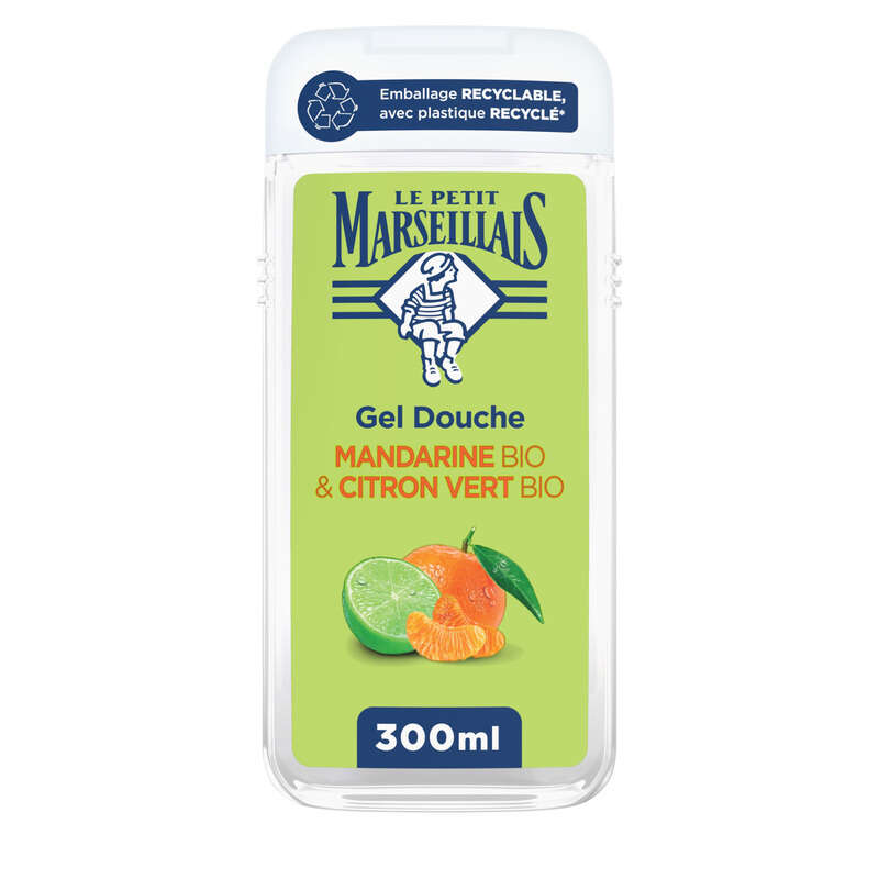 Le Petit Marseillais Gel Douche  Extra doux Mandarine citron vert 300ml