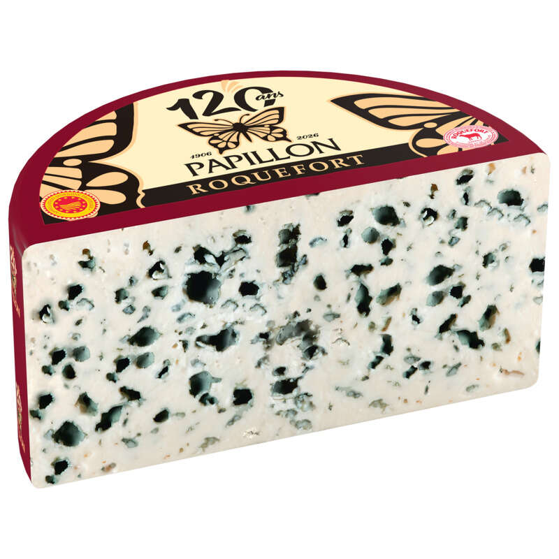 Papillon Roquefort Pur Brebis Aop Coupe Demi Pain Verticale 32M MG 1,35kg