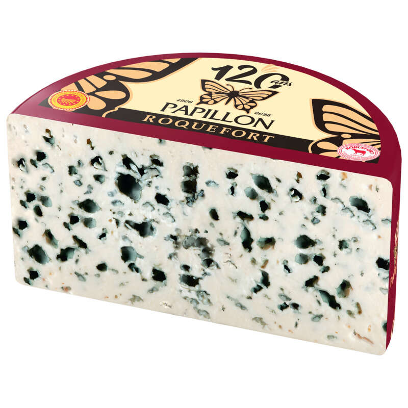 Papillon Roquefort Pur Brebis Aop Coupe Demi Pain Verticale 32M MG 1,35kg