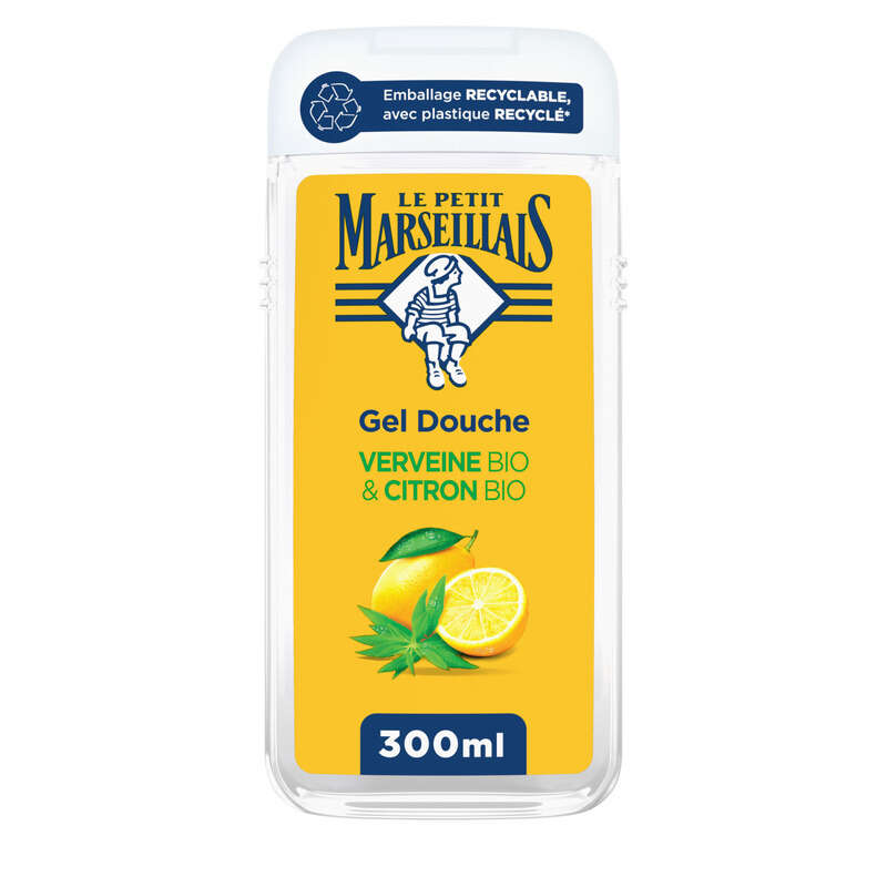 Le Petit Marseillais Gel Douche Extra doux Verveine Bio & citron Bio 300ml
