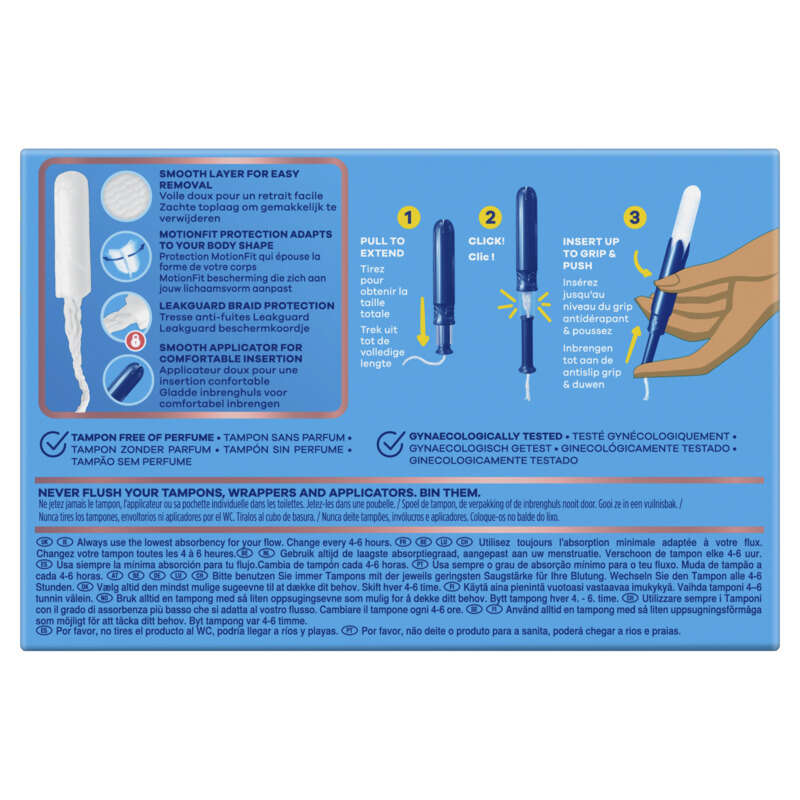 Tampax Compak Pearl Regular Tampons Avec Applicateur x36