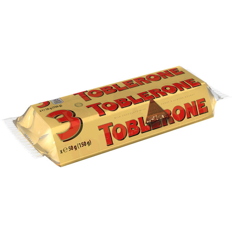 Toblerone Barres Chocolatées Au Lait Nougat Et Amandes 3x50g