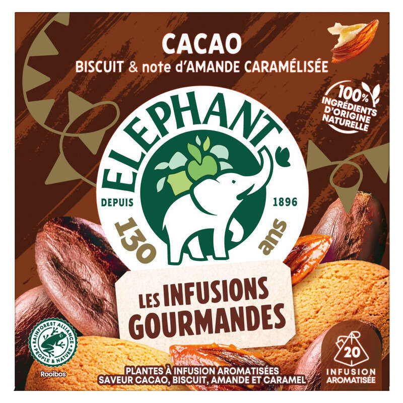 Eléphant Cacao biscuit amande caramel