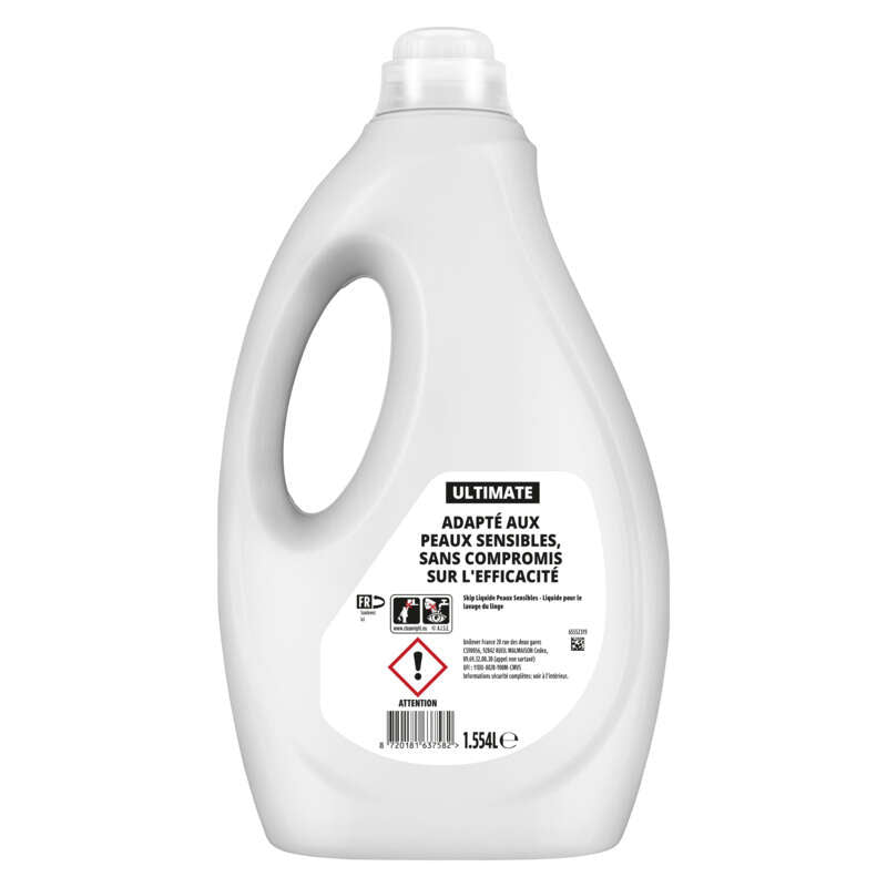 Skip Lessive Liquide Peaux Sensibles *37 Lavages 1,55L