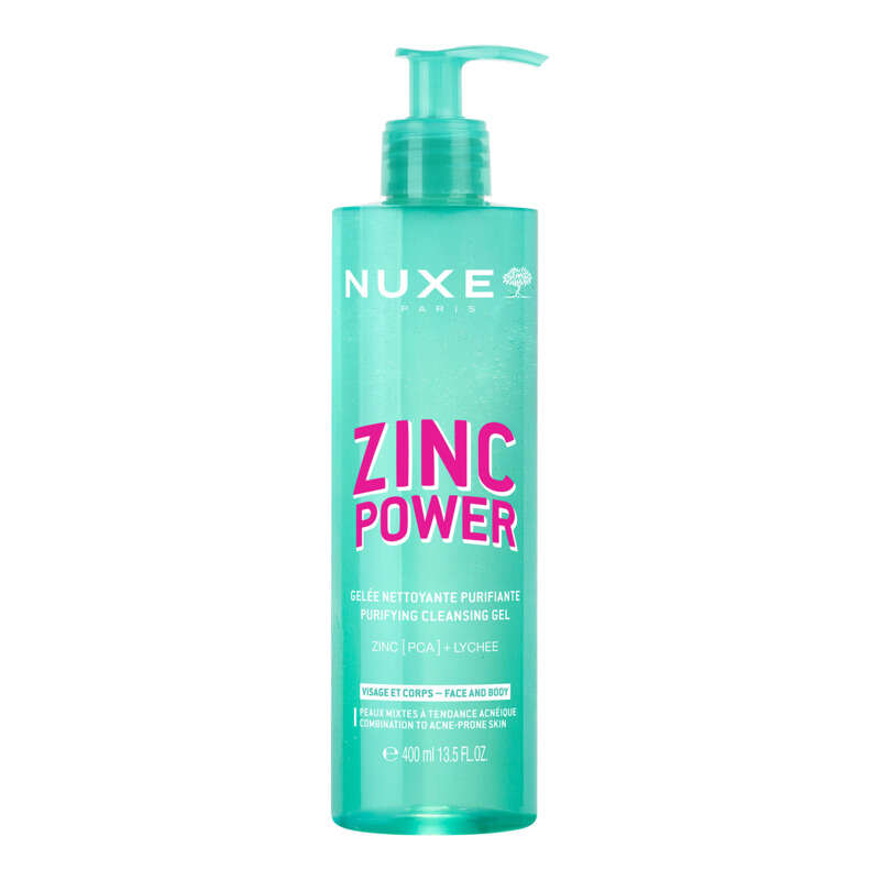 Nuxe Zinc power Gelée ,nettoyante 400ml