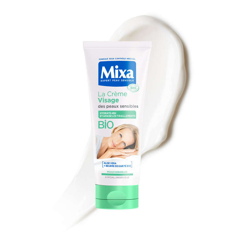Mixa La Crème visage Peaux sensibles Bio 100ml