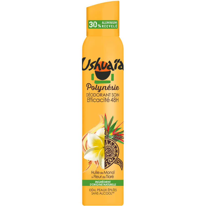 Ushuaia Polynésie Déodorant soin efficacité 48h 200ml