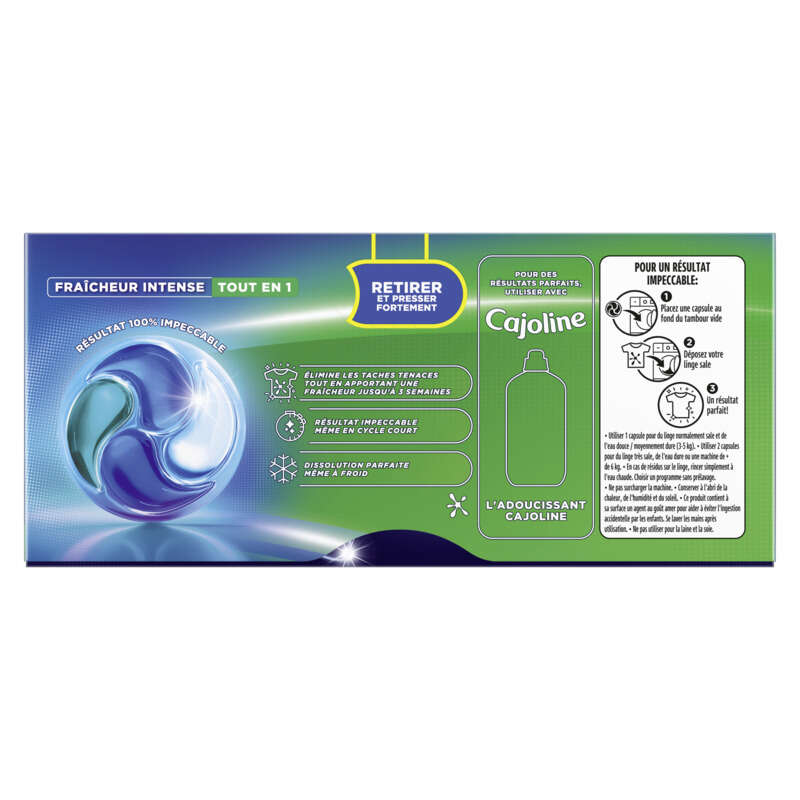 Skip Lessive Fraîcheur intense Capsules Tout en 1 x28