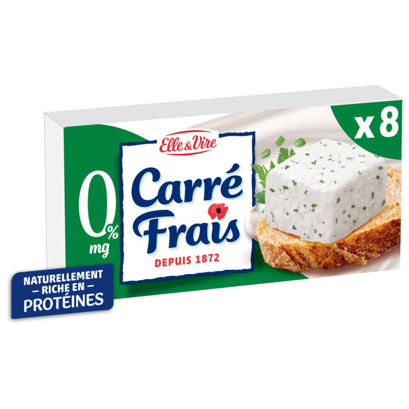 Elle & Vire carré frais ail et fines herbes 8 portions 25g