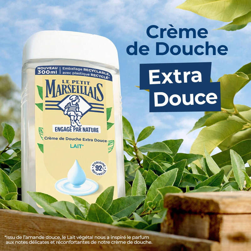 Le Petit Marseillais Crème de Douche extra douce Lait 300ml