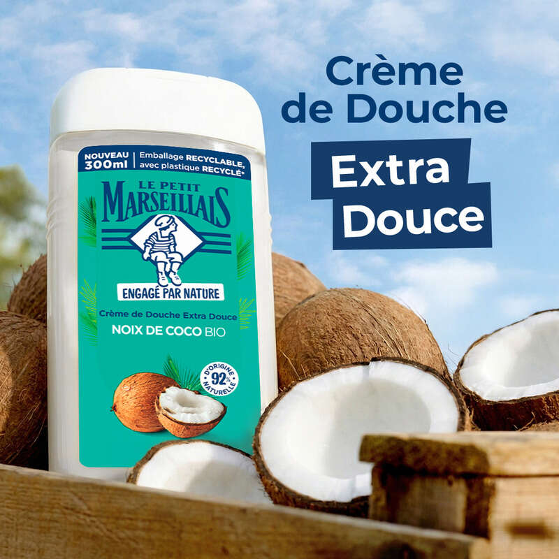 Le Petit Marseillais Crème de Douche Extra douce Noix de coco Bio 300ml