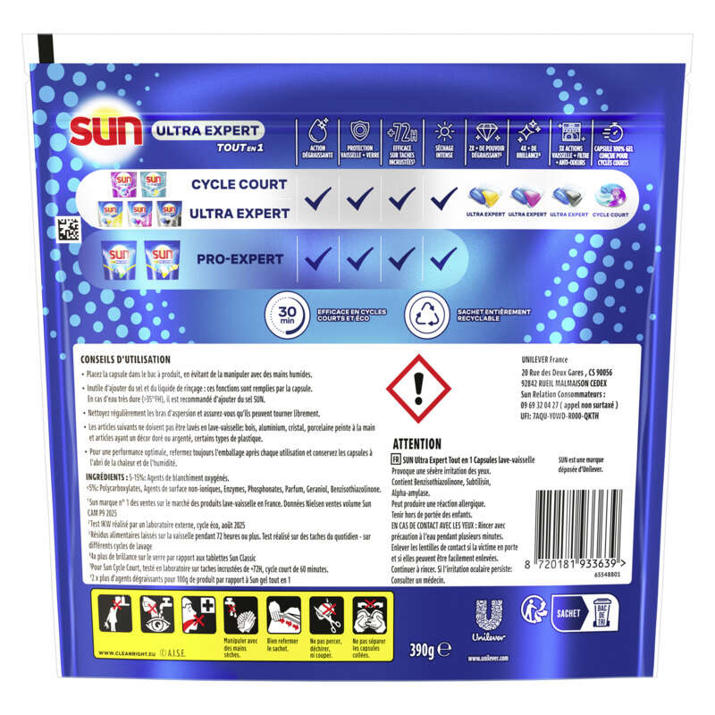 Sun Tout en 1 Ultra expert Brillance x26 Capsules