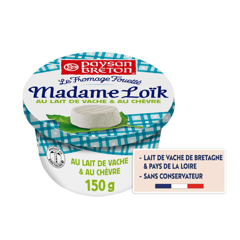 Paysan Breton Madame Loik Fromage à Tartiner Chèvre 150g