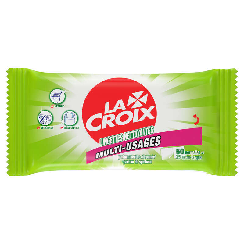 La Croix Lingettes javel x50