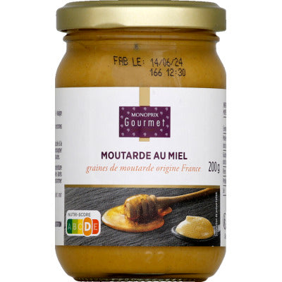 Monoprix Gourmet Moutarde au Miel 200g