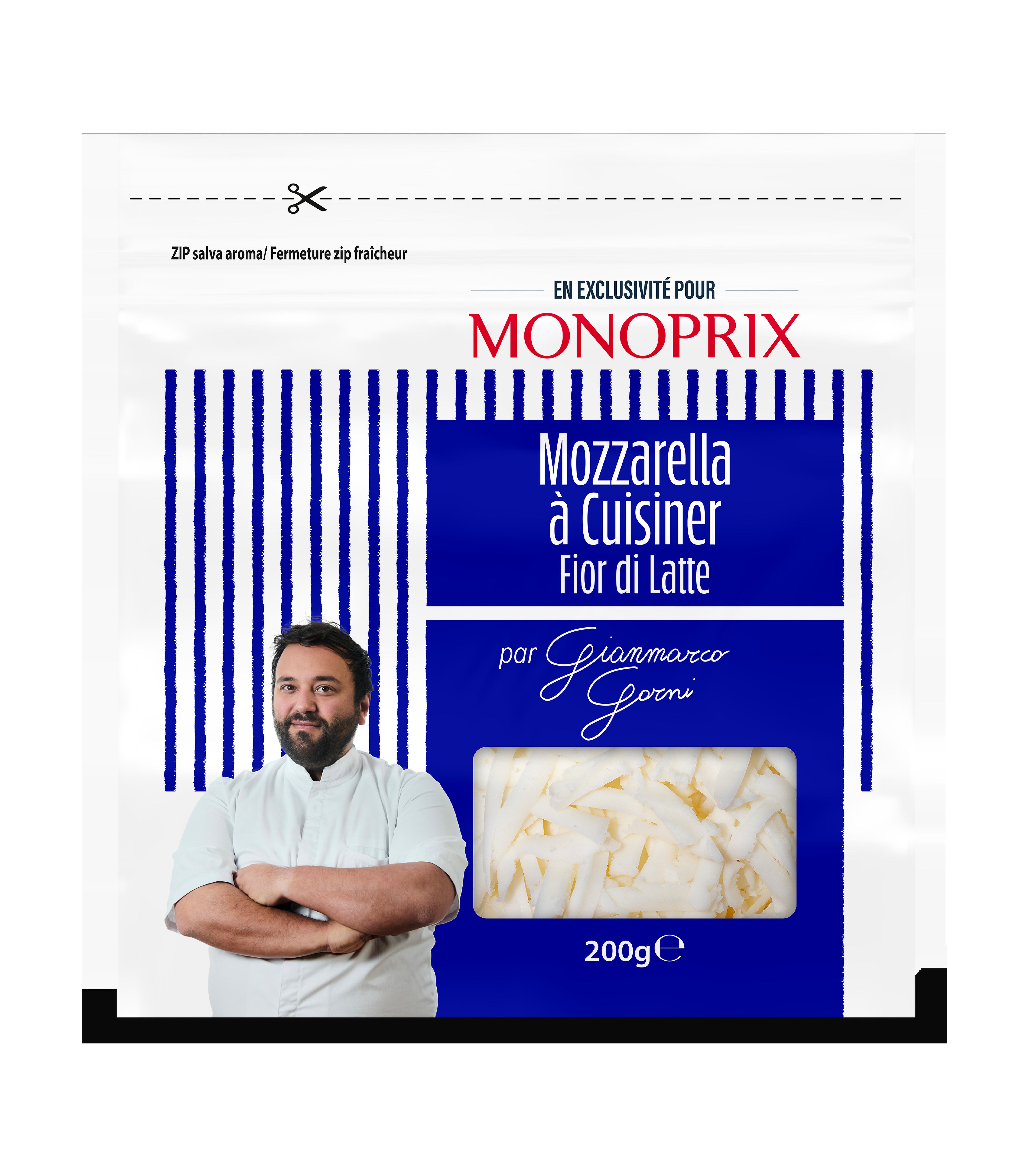 Monoprix x Gianmarco Gorni Mozzarella à Cuisiner Fior di Latte 200g