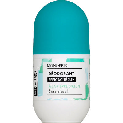Monoprix Déodorant À Bille à la Pierre d'Alun 24h 50ml