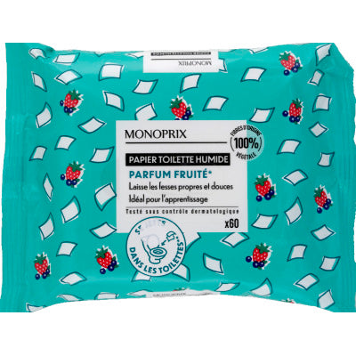 Monoprix Bébé Papier Toilette Humide X60