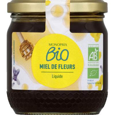 Monoprix Bio Miel de Fleurs Liquide 500g