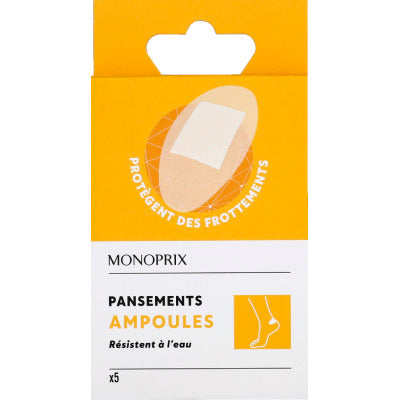 Monoprix Pansements Ampoules X5