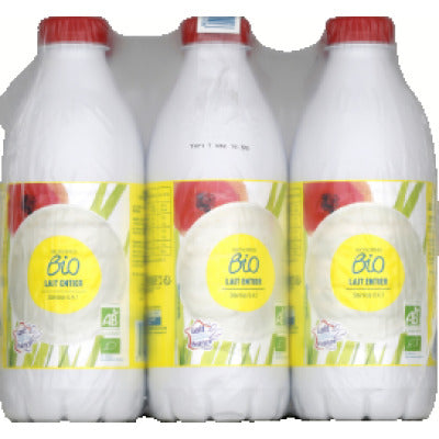 Monoprix Bio Lait Entier Stérilisé Le Pack De 6X1L