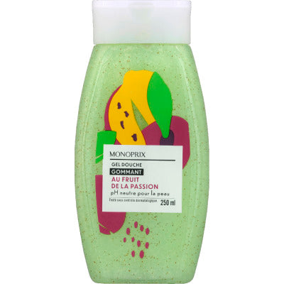 Monoprix Gel Douche Gommant Au Fruit De La Passion 250Ml