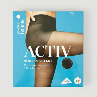 Monoprix Femme Collants Noirs - T2