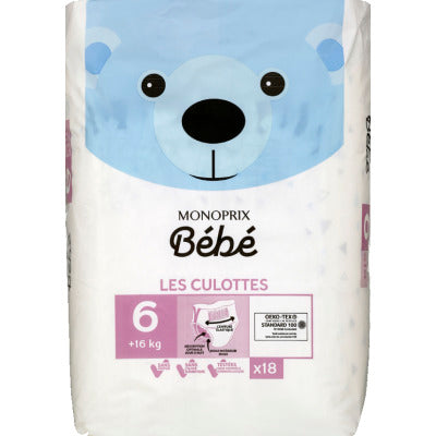 Monoprix Bébé Culottes Taille 6 x18