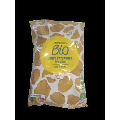 Monoprix Bio Chips Paysannes Ondulées 125g