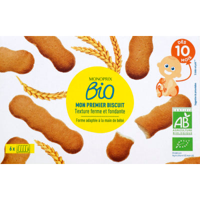 Monoprix Bio Mon premier Biscuit Dès 10 Mois 6x4 Biscuits