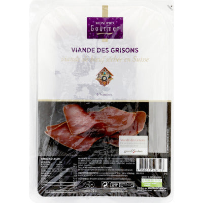 Monoprix Gourmet Viande des grisons 70g