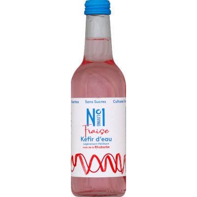 No.1 Living Eau De Kefir Fraise Avec De La Rhubarbe 330Ml