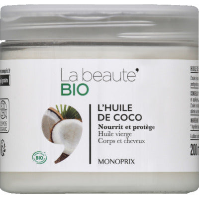 Monoprix La Beauté Bio L'Huile De Coco 200ml