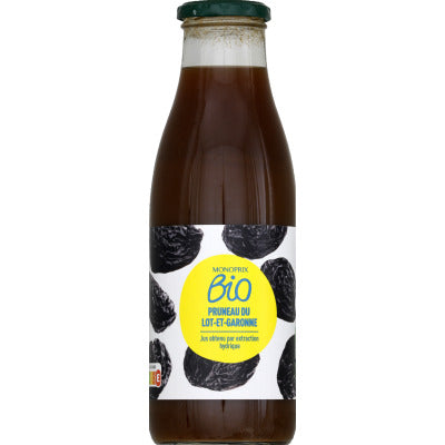 Monoprix Bio Origines Pur jus de pruneau la bouteille de 75cl