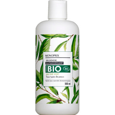 Monoprix Bio Gel Douche Thé Vert 500Ml