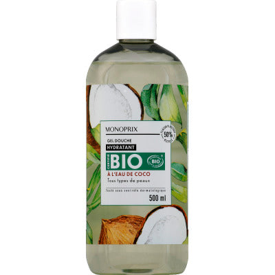 Monoprix BIO Gel douche eau de coco 500m