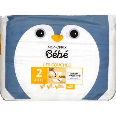 Monoprix Bébé Couches Taille 2 x35