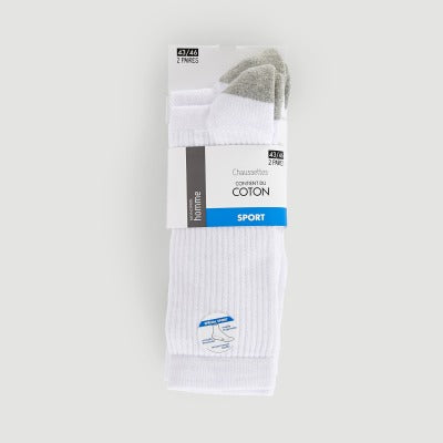Monoprix Paires De Chaussettes Cotton Sport Lot de 2 Taille 39/42