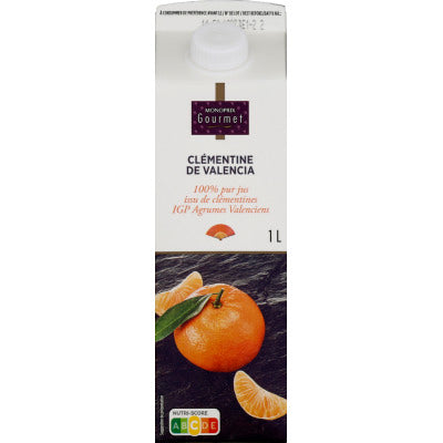 Monoprix Gourmet Pure Jus De Clémentine De Valence 1Litre