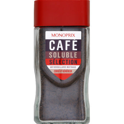 Monoprix Café Soluble Sélection, Corsé Et Généreux 50g