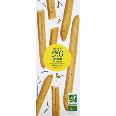 Monoprix Bio Gressins au romarin 120g