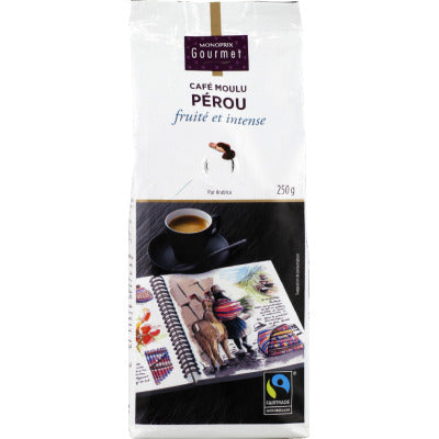 Monoprix Gourmet Café Moulu Du Pérou, Fruité Et Intense 250G