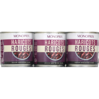 Monoprix Haricots rouges 3x125g