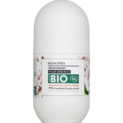Monoprix Bio Déodorant 24h peaux sensibles 50ml